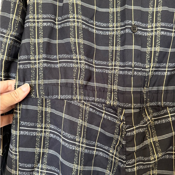THEORY Plaid Silk Blend Mini Dress size S - Picture 6 of 6